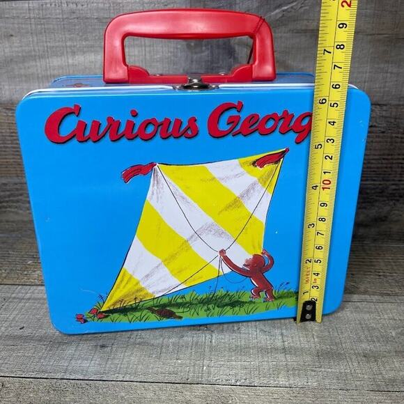 Universal Studio Kitchen Vintage Curious George Tin Lunch Box universal-studio-kitchen-vintage-curious-george-tin-lunch-box